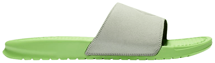 Nike benassi slides green online