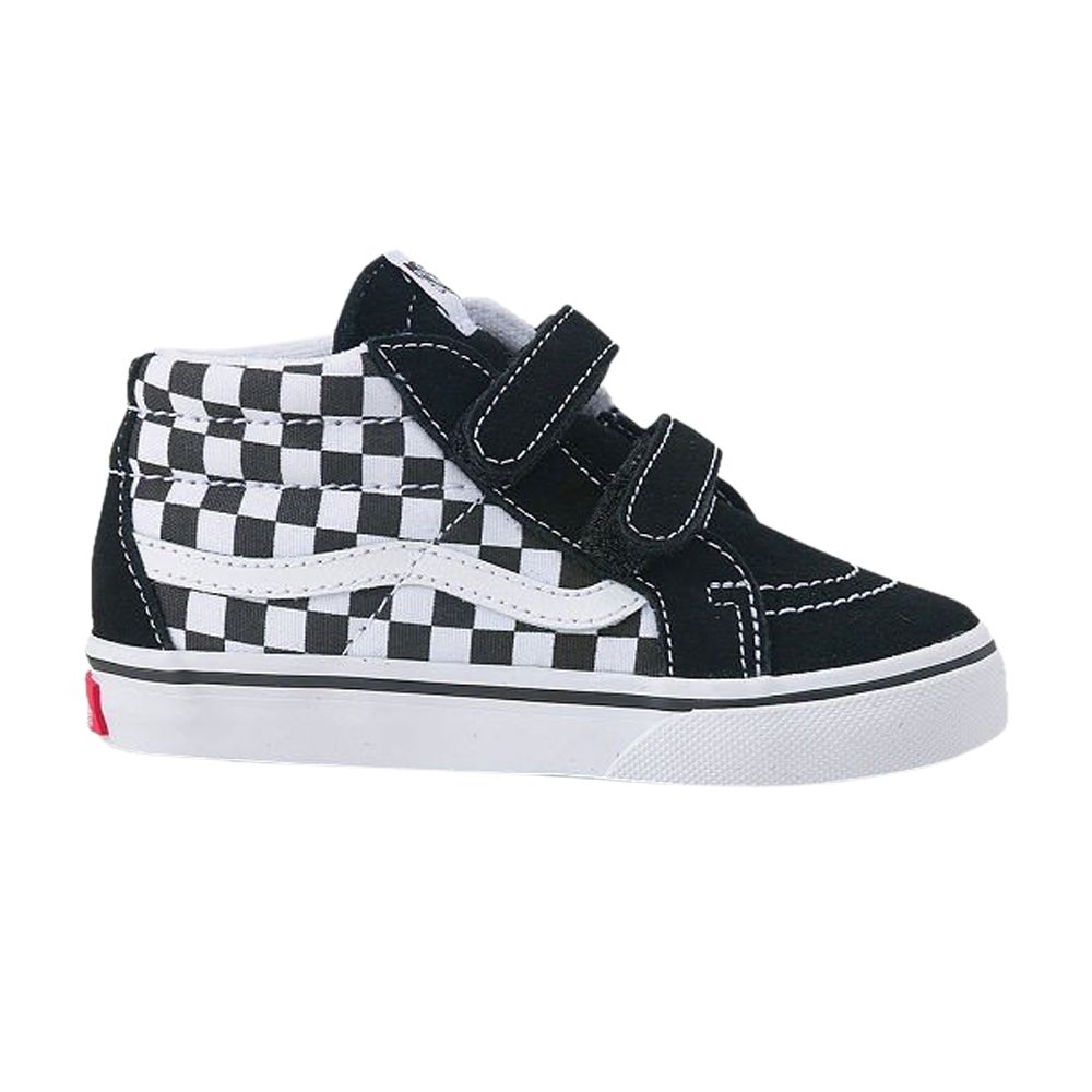 Pre-owned Vans Sk8-mid Reissue V Toddler 'checkerboard - Black White' | Infant Size 9
