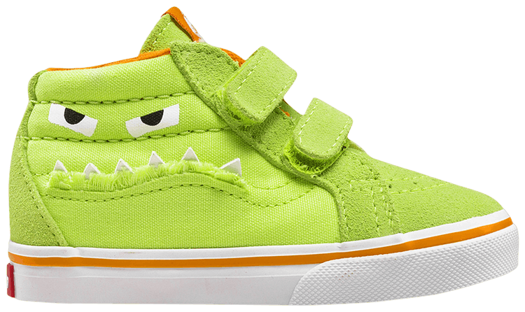 Vans Sk8 Mid Reissue V Toddler Monster Face   Green