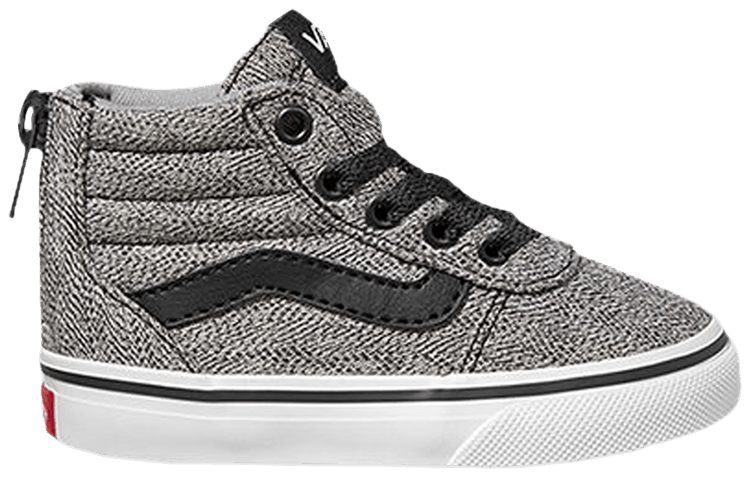 Vans Ward High Zip Toddler Static Heather   Grey