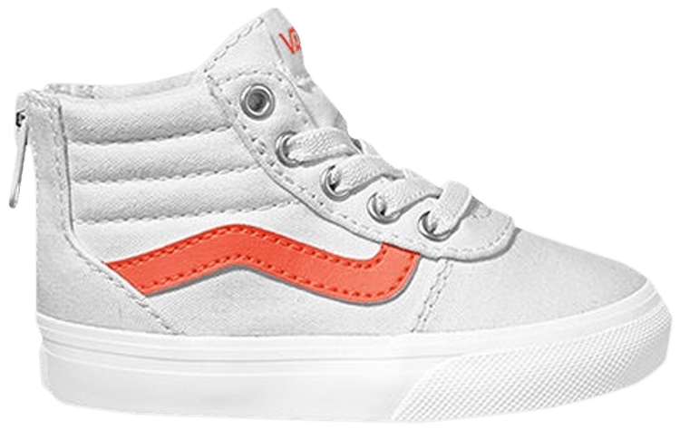 Vans Ward High Zip Z Toddler White Coral