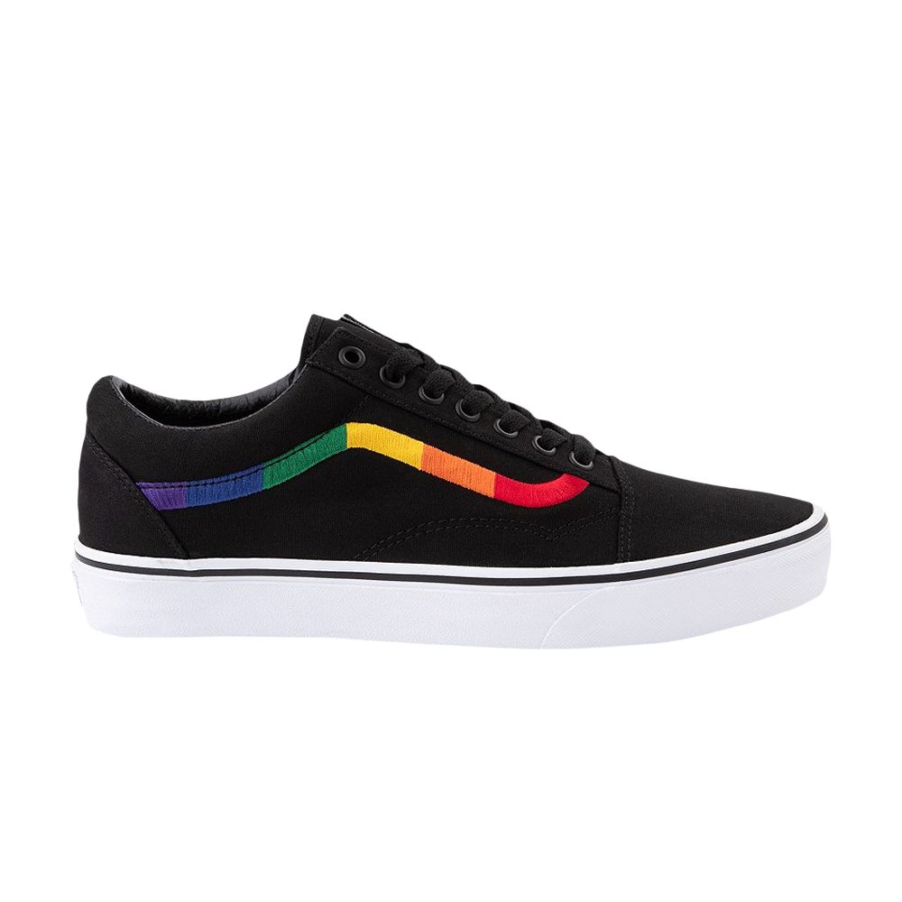 Click to view more detailed imagery on our partner's website Pre-owned Vans Old Skool 'rainbow' In Black