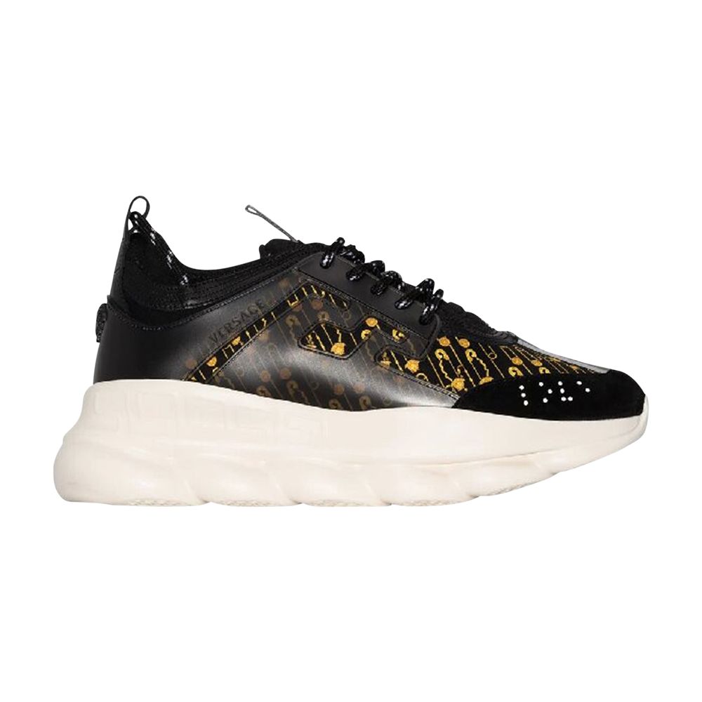 Pre-owned Versace Chain Reaction 'baroque Print' | Black | Men's Size 41