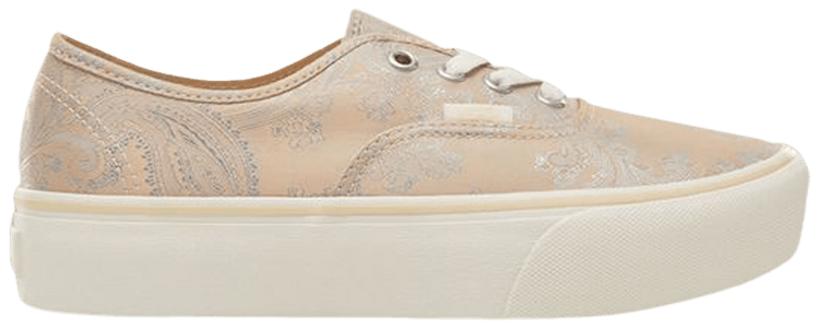 Vans Authentic Platform 20 Satin Paisley   Nude