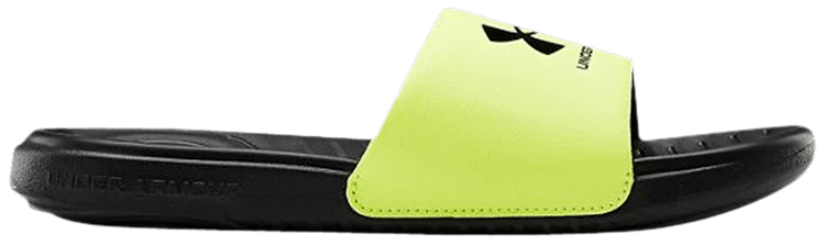 Under Armour Ansa Fixed Slide GS Black Neon Green