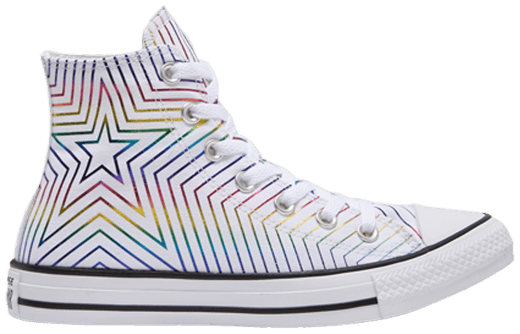 Converse Wmns Chuck Taylor All Star High Rainbow Metallic Star