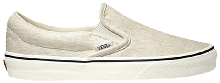 Vans Classic Slip On Jersey   Snow White