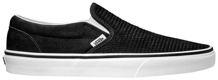Vans Classic Slip On Embossed Suede   Black