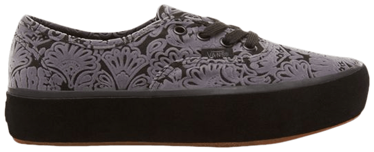 Vans Authentic Platform 20 Sidewall Wrap   Black