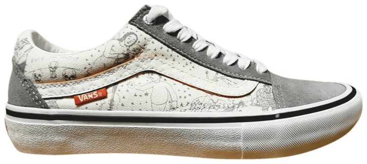 White clearance vans doodles