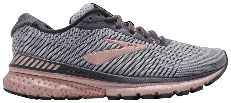 Brooks Wmns Adrenaline GTS 20 Metallic Collection   Grey Rose Gold