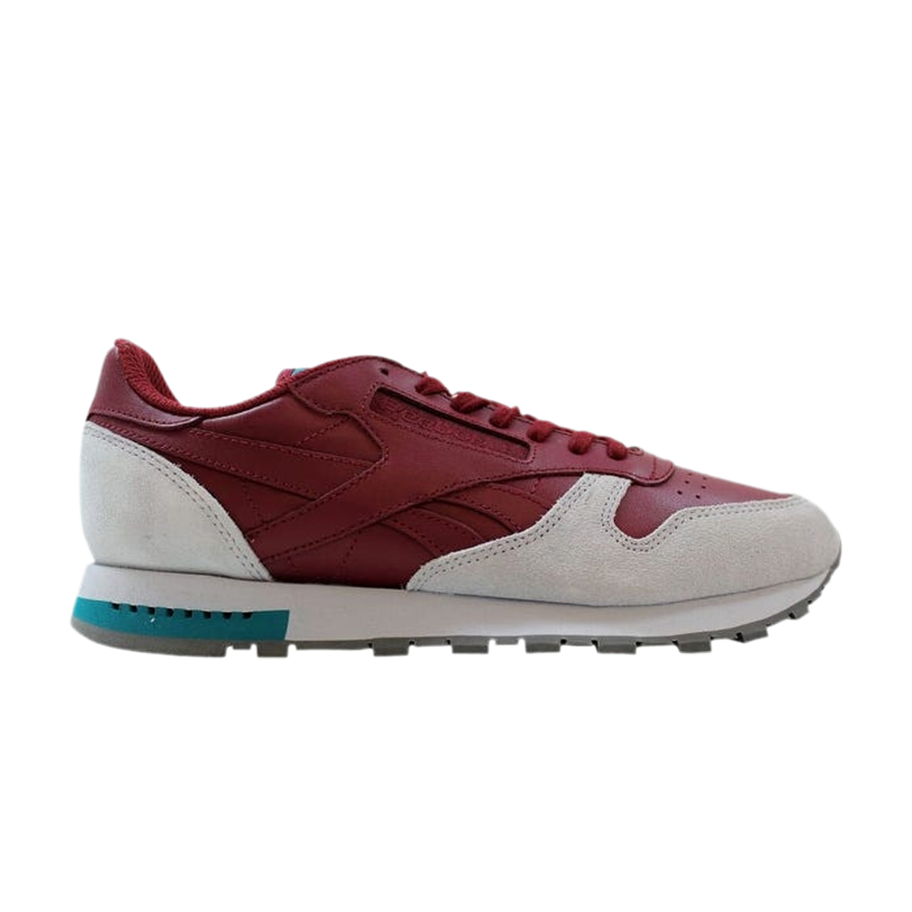 Pre-owned Reebok Classic Leather 'burgundy Alloy' In Red