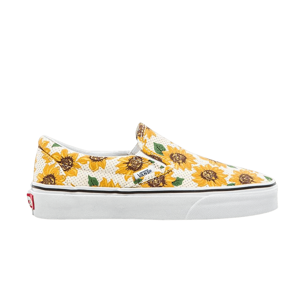 slip on vans sunflower