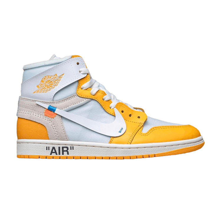 Nike off white jordan 1 yellow hot sale