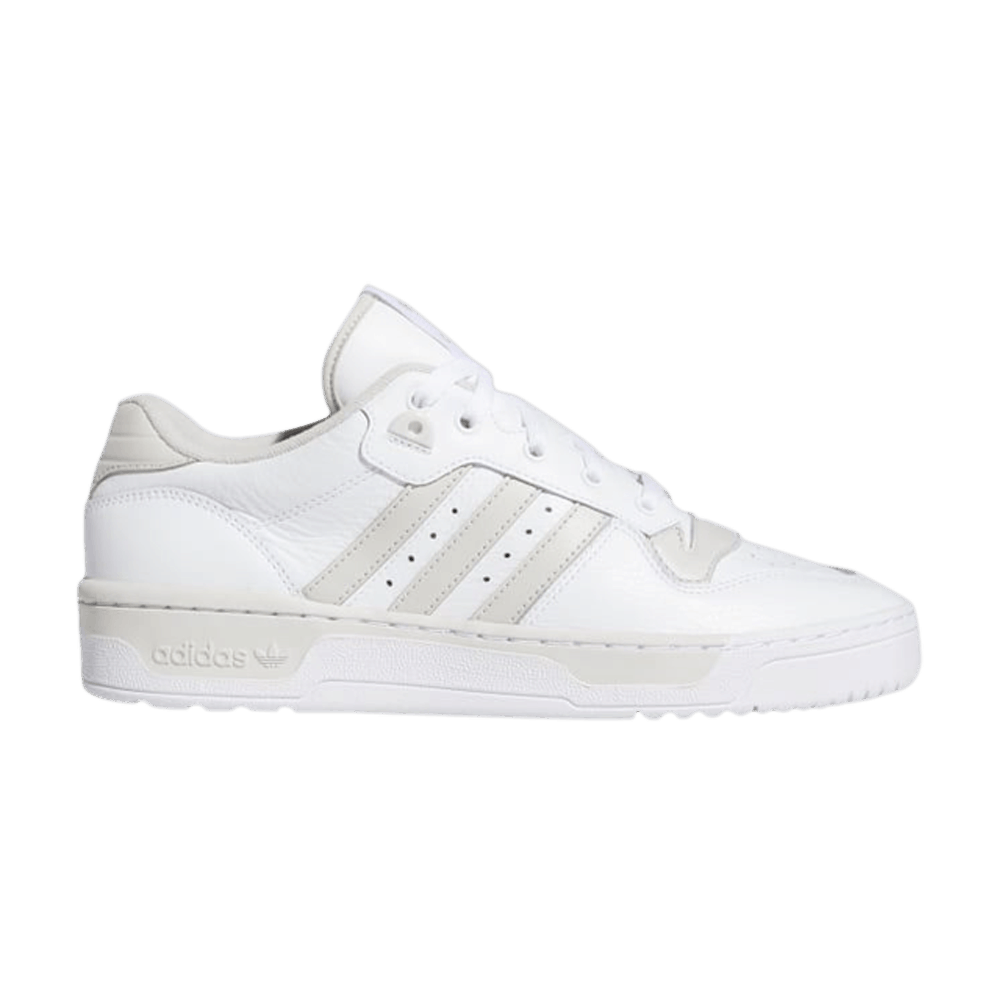 adidas rivalry low white & gray shoes