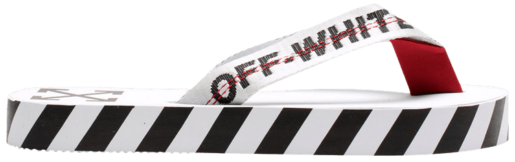 Off-White Flip Flops 'Graphic Print - White'