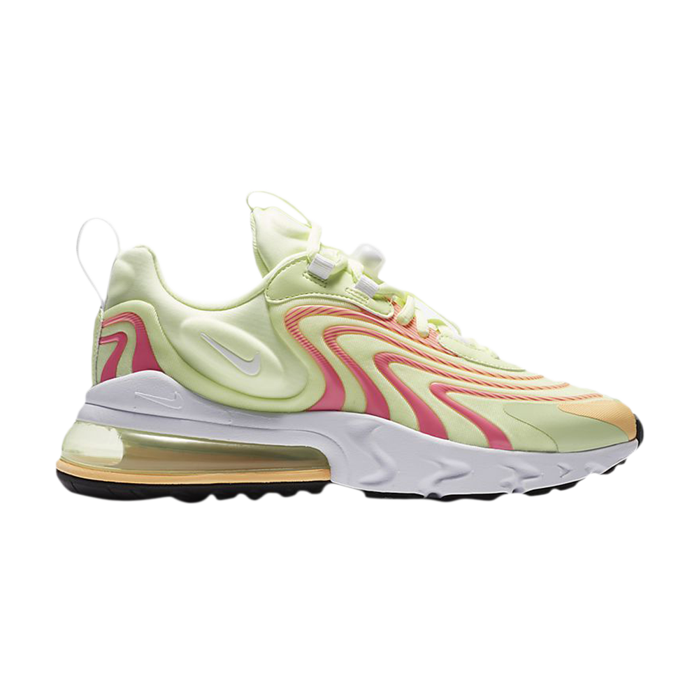 Pre-owned Nike Wmns Air Max 270 React Eng 'volt Pink Glow' In Green