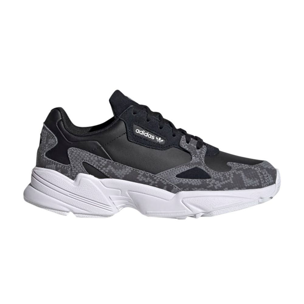 Pre-owned Adidas Originals Wmns Falcon 'black Snakeskin'