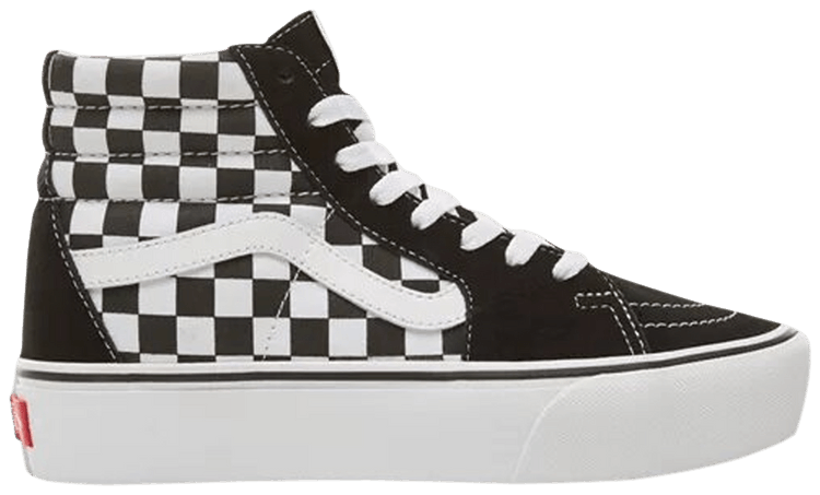 国内配送 VANS SK8-HI PLATFORM 2.0 BLACK/T.WHITE Buy Sk8-Hi Platform 2.0 'Checkerboard - Black White