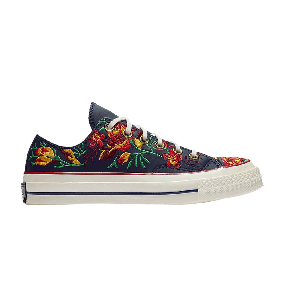 Converse Wmns Chuck 70 Low 'Parkway Floral Embroidery' | Blue | Women's Size 6.5