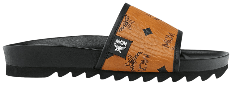 Women's mcm best sale visetos slides