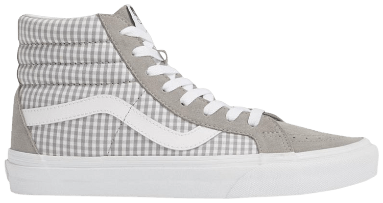 Vans Sk8 Hi Reissue Gingham   Titanium
