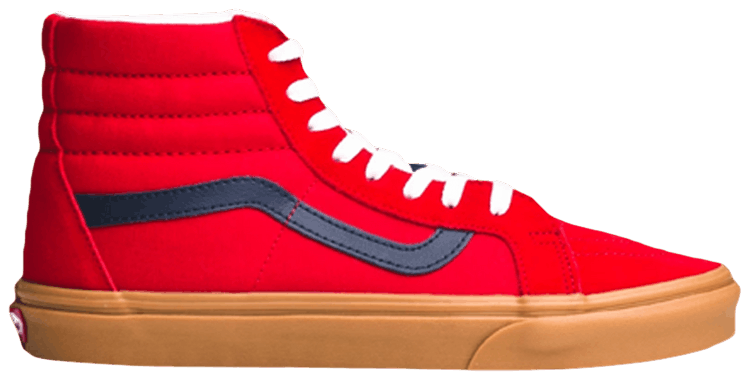 Vans Sk8 Hi Reissue Varsity Sport   Racing Red
