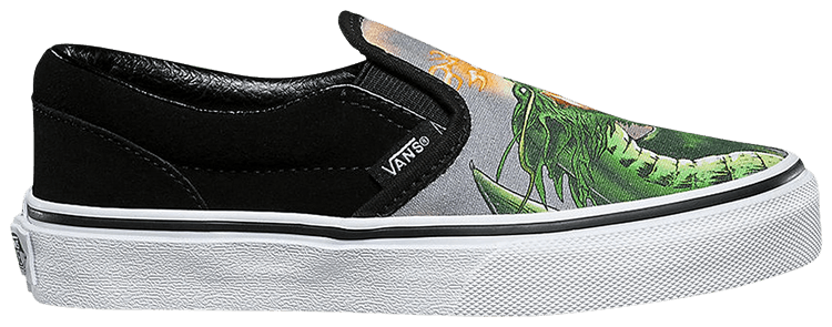 Vans Classic Slip On Kids Dragon Flame