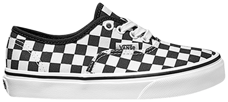 Vans Authentic Kids Checkerboard   Black White