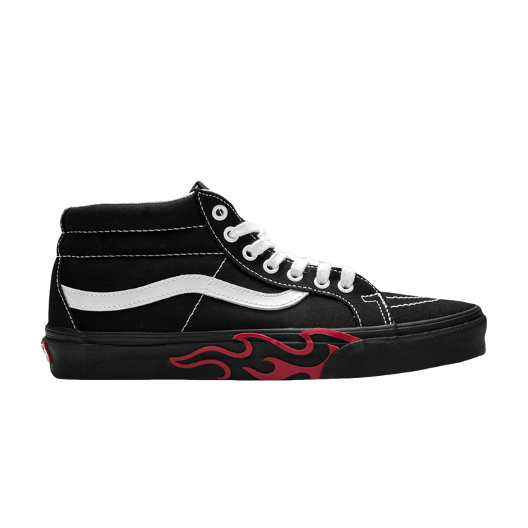 Size 3.5 Sk8 Mid Flame Cut Out