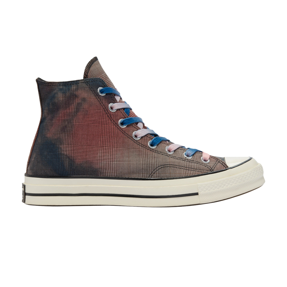 Pre-owned Converse Chuck 70 High 'tie Dye Plaid' In Blue