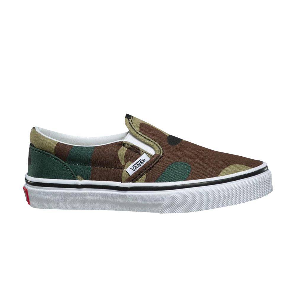 Pre-owned Vans Classic Slip-on Kids 'woodland Camo' | Brown | Kid's Size 3.5