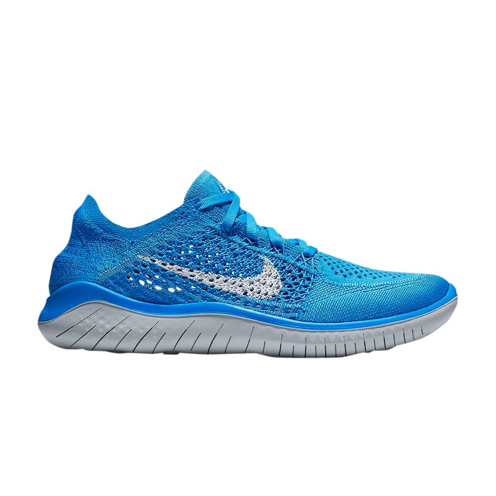 Nike Wmns Free RN Flyknit 2018 'Blue Glow' | Women's Size 5.5 - 942839-400