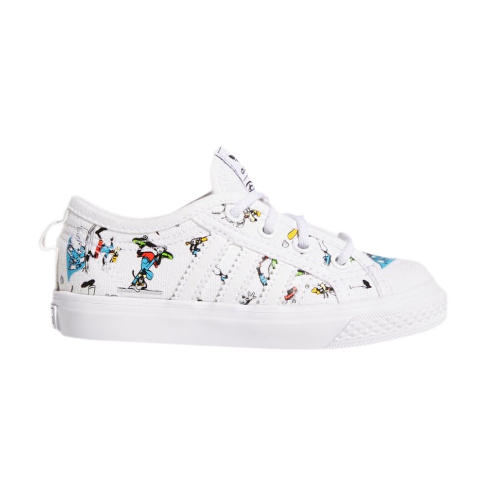Pre-owned Adidas Originals Adidas Disney X Nizza Infant 'sport Goofy Pack - White' | Infant Size 5.5