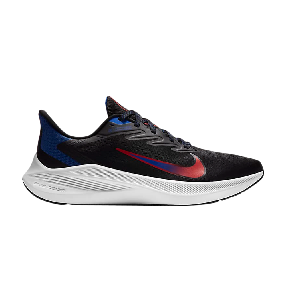 Pre-owned Nike Air Zoom Winflo 7 'racer Blue Red' In Black