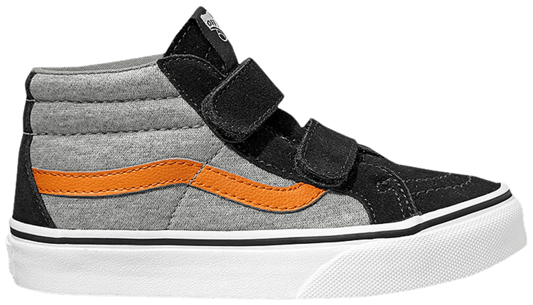 Vans Sk8 Mid Reissue V Kids Jersey   Grey Black