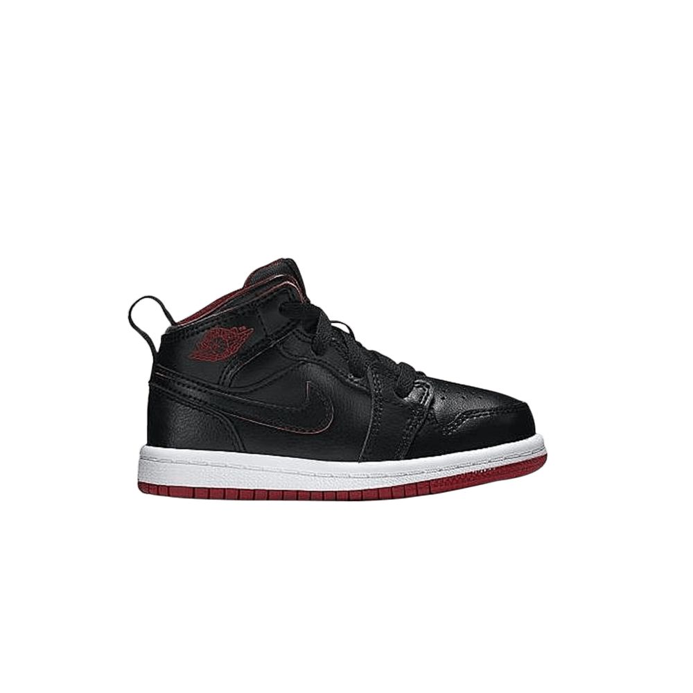 Pre-owned Air Jordan 1 Mid Bt Td 'bred' | Black | Infant Size 7