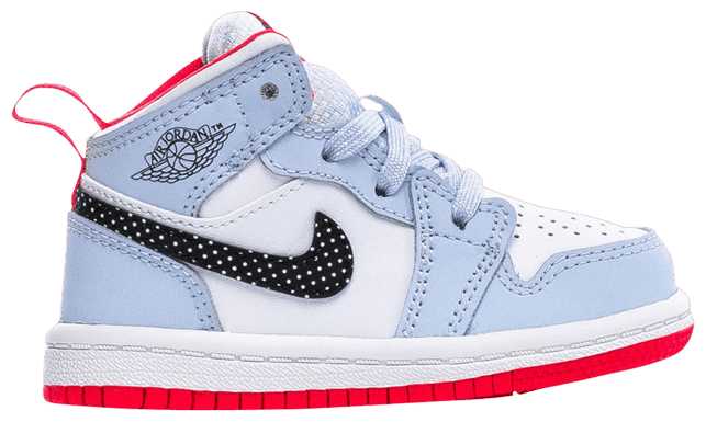 Half red deals half blue jordans