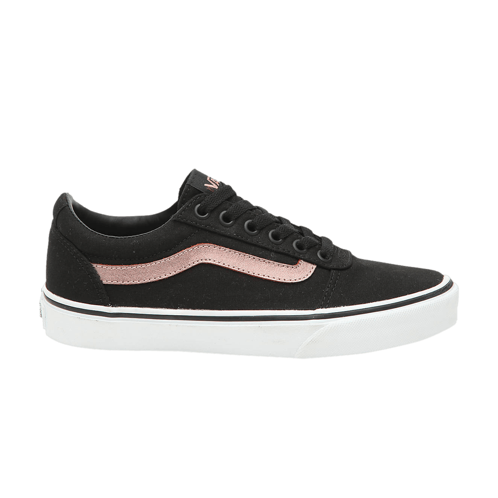 vans black and rose gold