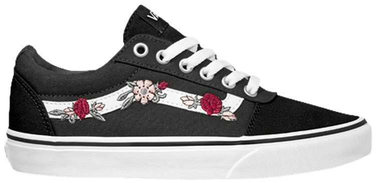Vans ward hotsell floral embroidery