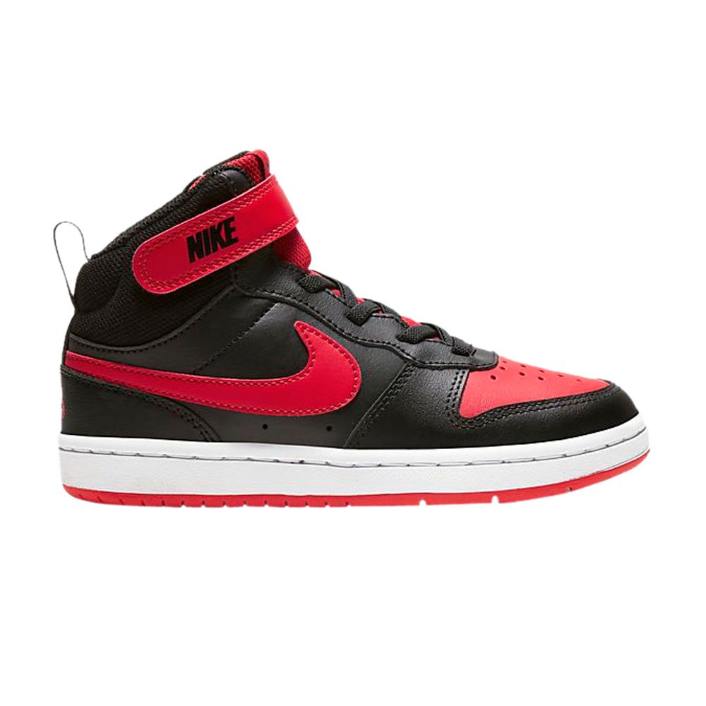 Pre-owned Nike Court Borough Mid 2 Psv 'bred' | Black | Kid's Size 1