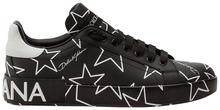 Dolce  Gabbana Portofino Mixed Star Print   Black