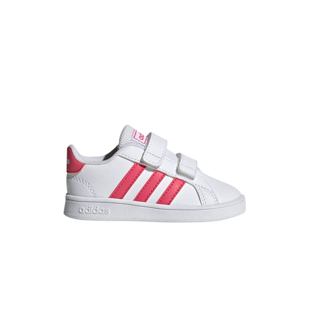 Pre-owned Adidas Originals Adidas Grand Court Infant 'white Real Pink' | Infant Size 8.5