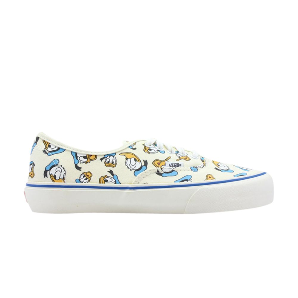 Pre-owned Vans Disney X Og Authentic Lx 'donald Duck - White'