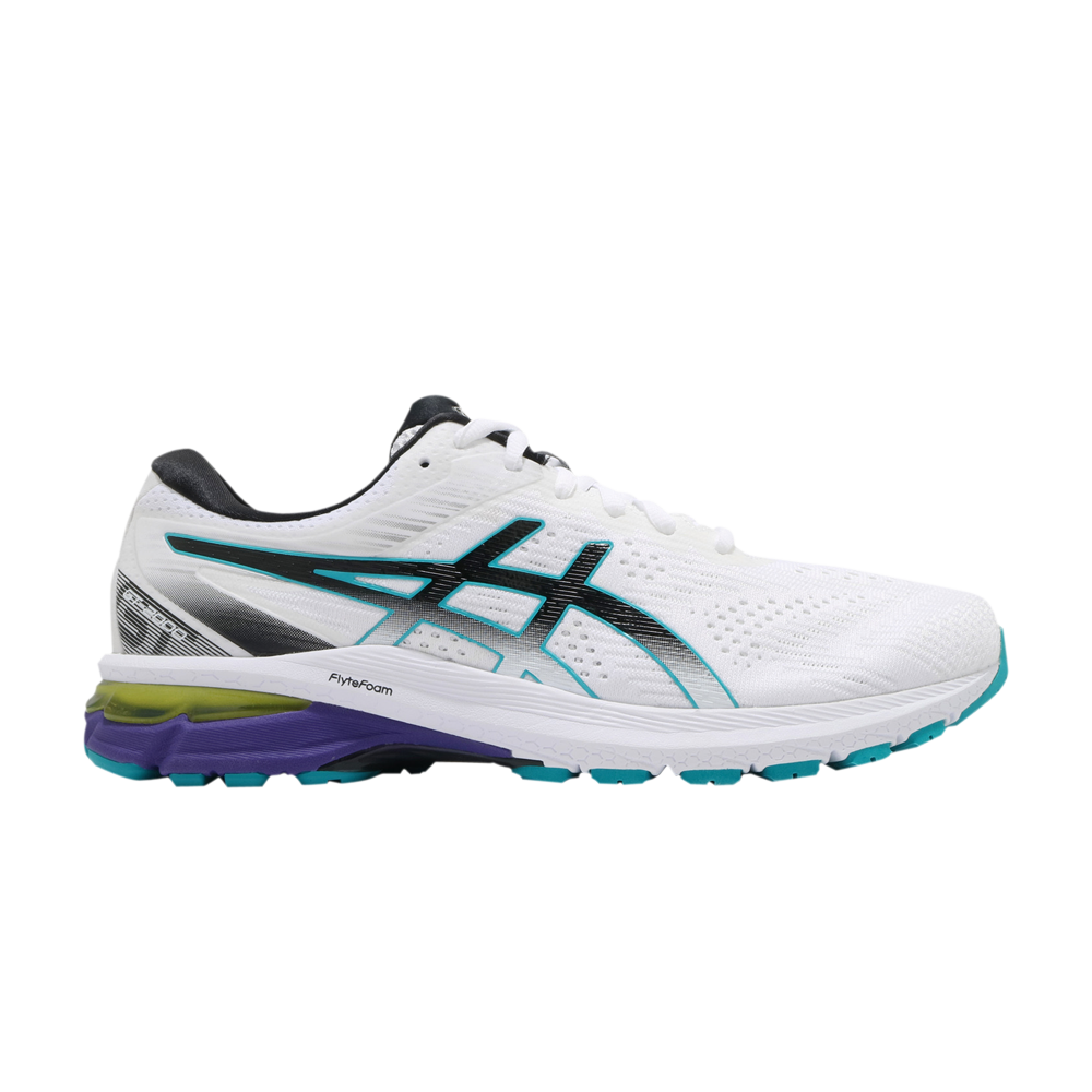 Pre-owned Asics Gt 2000 8 'white Turquoise Purple'