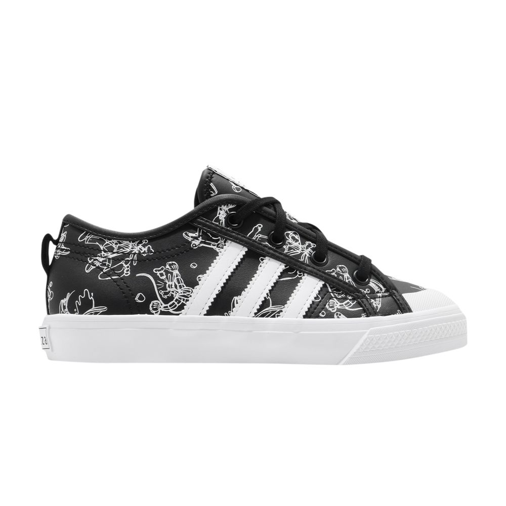 Pre-owned Adidas Originals Adidas Disney X Nizza Sport J 'goofy' | Black | Kid's Size 11.5