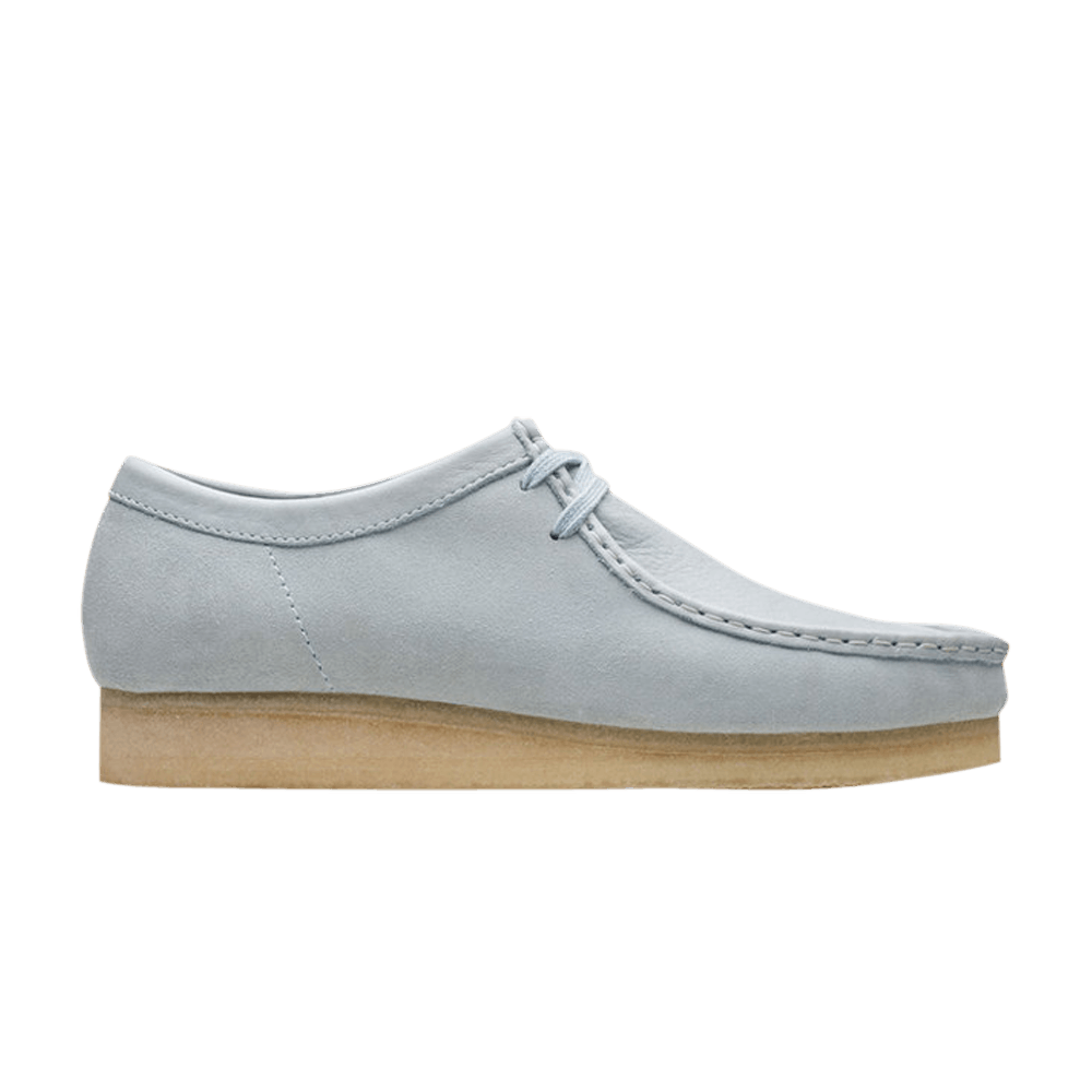 light blue clarks wallabees