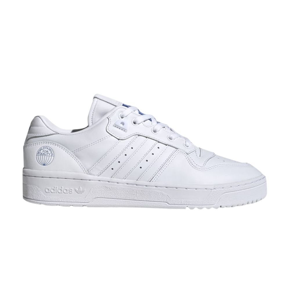 adidas Rivalry Low 'World Famous for Quality Stamp - Blue Bird' | White | Men's Size 10.5