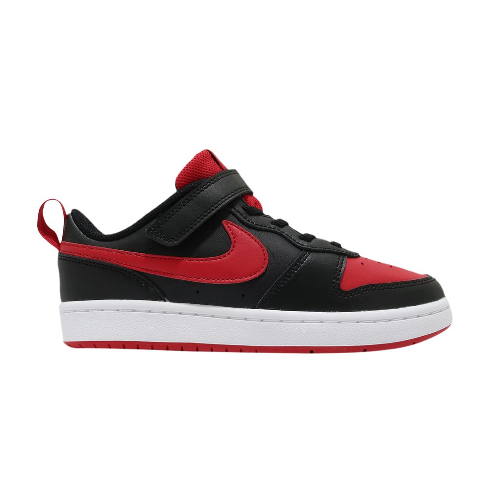 Pre-owned Nike Court Borough Low 2 Psv 'bred' | Kid's Size 2.5