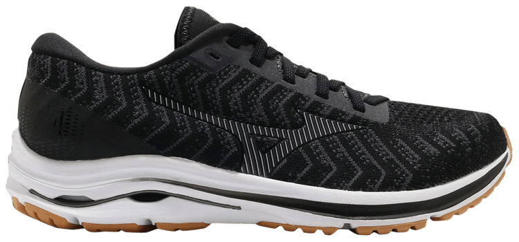 Mizuno Wave Rider 24 Waveknit Super Wide Black